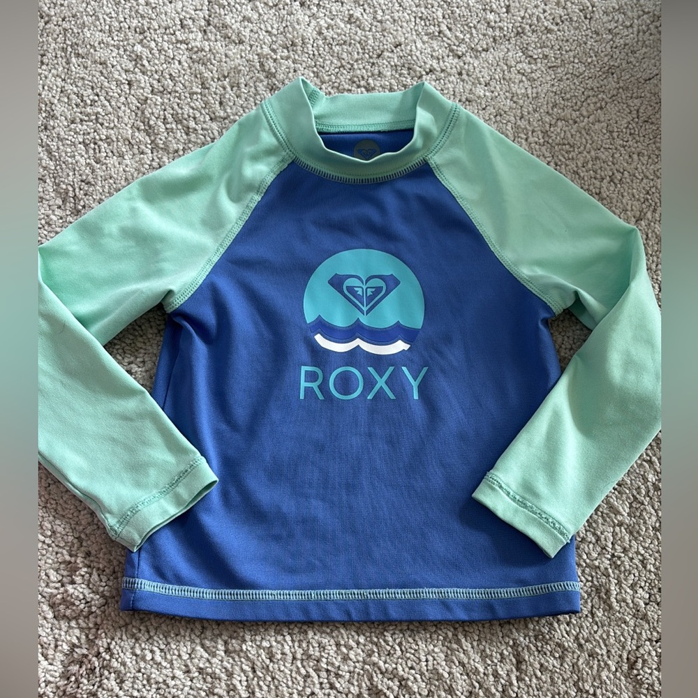 2T Roxy toddler girl rash guard long sleeve swim shirt top